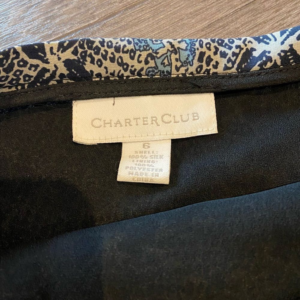 Charter Club Blue Floral Midi Skirt - Picture 3 of 3